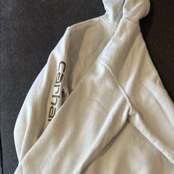 Carhartt Men's Cream Hoodie - Picture 7 of 7